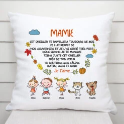 Cadeau Personnalisé | Coussin Pour Maman/Mamie