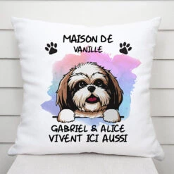 Maison De Chien - Cadeau Personnalisé | Coussin Pour Amoureux Des Chiens