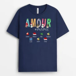 Amour # Mamie - Cadeau Personnalisé | T-shirt Pour Maman/Mamie