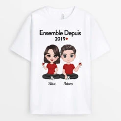 Ensemble Depuis - T-shirt Personnalisé Pour Couple