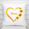 Le Cœur De Mamie, Maman - Cadeau Personnalisé | Coussin Pour Maman/Mamie