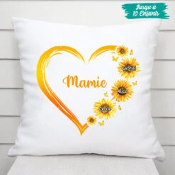 Le Cœur De Mamie, Maman - Cadeau Personnalisé | Coussin Pour Maman/Mamie 5 Le Cœur De Mamie, Maman - Cadeau Personnalisé | Coussin Pour Maman/Mamie -Vivelamode Soldes Magasin 0192P10AFR3 cadeau Personalisable coussin coeur maman mamie fleurs