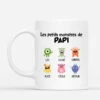 Petits Monstres De Papi Papa - Cadeau Personnalisé | Mug Pour Papa/Papi -Vivelamode Soldes Magasin 0308M268BFR1 Cadeau Personnalise Mug Monstre Papa Papi
