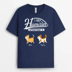 Cet Homme Appartient À - Cadeau Personnalisé | T-shirt Pour Amoureux Des Chats