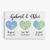 Carte D'amour - Cadeau Personnalisé | Toile Pour Couple/Amoureux
