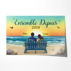 Ensemble Depuis - Cadeau Personnalisé | Poster Pour Couple/Amoureux