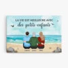 La Vie Est Meilleure - Cadeau Personnalisé | Toile Pour Mamie