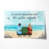 La Vie Est Meilleure - Cadeau Personnalisé | Poster Pour Mamie