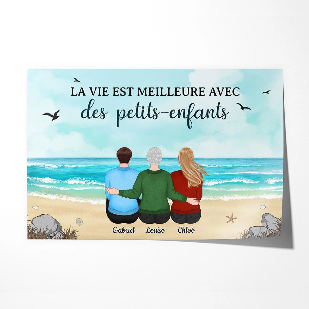 La Vie Est Meilleure - Cadeau Personnalisé | Poster Pour Mamie 1 La Vie Est Meilleure - Cadeau Personnalisé | Poster Pour Mamie