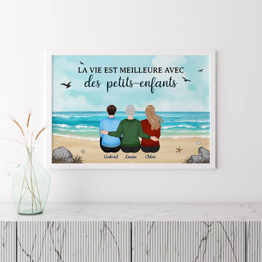 La Vie Est Meilleure - Cadeau Personnalisé | Poster Pour Mamie 3 La Vie Est Meilleure - Cadeau Personnalisé | Poster Pour Mamie – Image 3