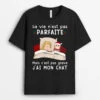 C'est Pas Grave Version Foncé - T-shirt Personnalisé Pour Amoureux Des Chats -Vivelamode Soldes Magasin 0523AFR1 Cadeau Personnalise T shirt Chat Amoureux des Chats Noel