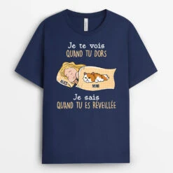 On Te Voit - Cadeau Personnalisé | T-shirt Pour Amoureux Des Chats