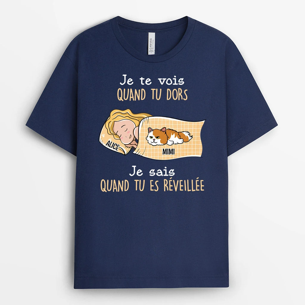 On Te Voit - Cadeau Personnalisé | T-shirt Pour Amoureux Des Chats 1 On Te Voit - Cadeau Personnalisé | T-shirt Pour Amoureux Des Chats