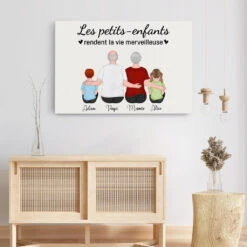 Les Petits-Enfants - Cadeau Personnalisé | Toile Pour Maman Mamie Papa Papi -Vivelamode Soldes Magasin 0732CFR3 Cadeau Personnalise Toile Petits Enfants Mamie Papi