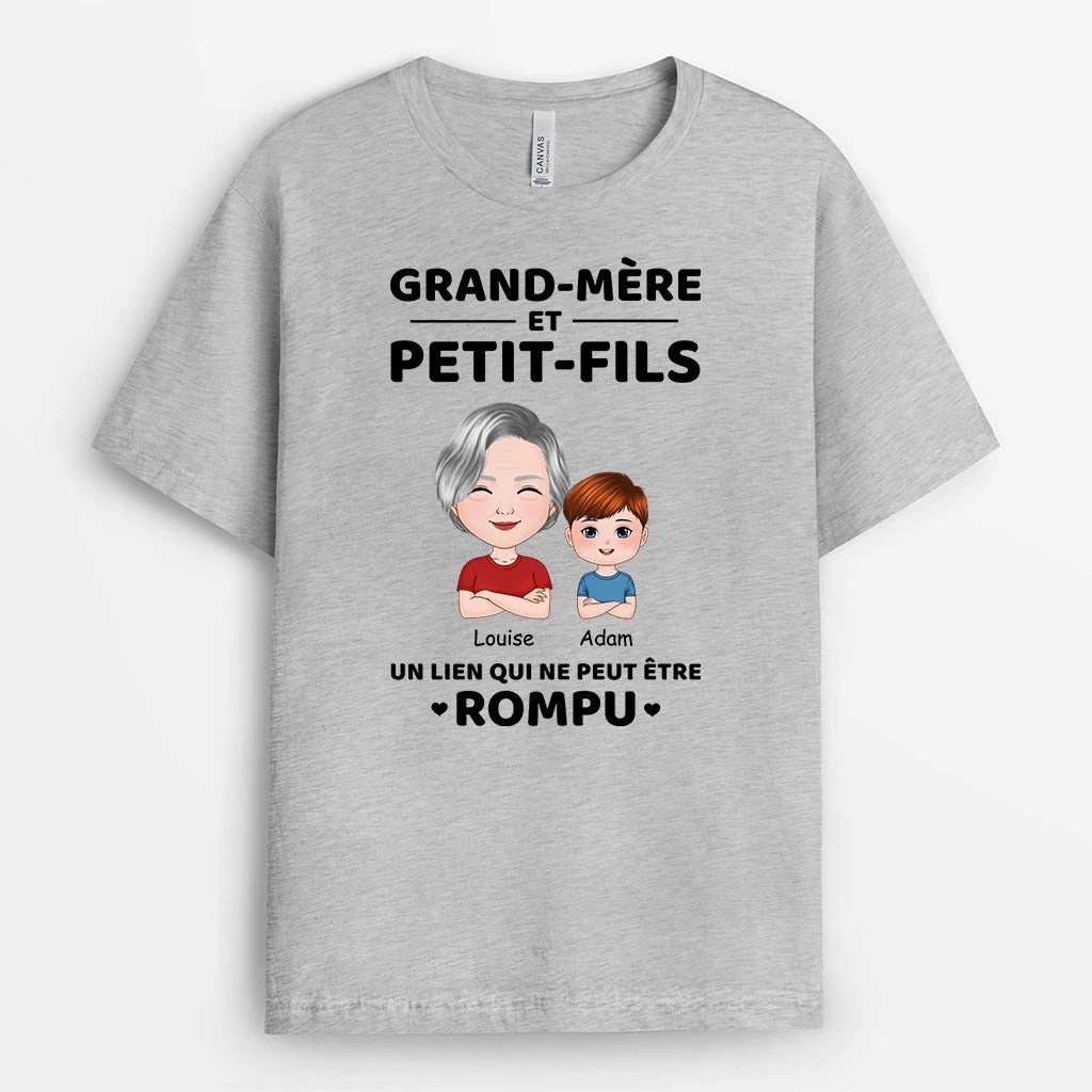 Lien Qui Ne Peut être Rompu - Cadeau Personnalisé | T-shirt Pour Mamie Maman 1 Lien Qui Ne Peut être Rompu - Cadeau Personnalisé | T-shirt Pour Mamie Maman