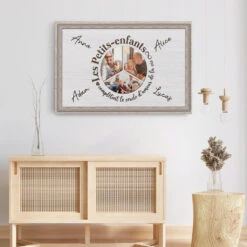 Les Petits-Enfants Avec Photo Sur Toile Personnalisée -Vivelamode Soldes Magasin 0747Cfr3 Cadeau Personnalise Toile Les Petits Enfants Mamie Papi