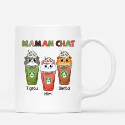 Maman Chat Gourmande - Tasse Personnalisée Chat