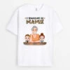 Bonheurs De Mamie - Tee Shirt Mamie Personnalisé