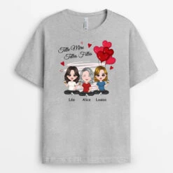 T-shirt Telle Mère Telle Fille Personnalisé -Vivelamode Soldes Magasin 0831AFR2 Cadeau Personnalise T shirt Mere Fille Maman Mamie