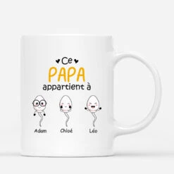 Ce Papa Appartient À - Mug Personnalisé Humour