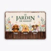 Le Jardin De Maman Chien - Cadeau Personnalisé | Plaque Pour Amoureux Des Chiens -Vivelamode Soldes Magasin 0887EFR2 Cadeau Personnalise Plaque Jardin Mamie Maman