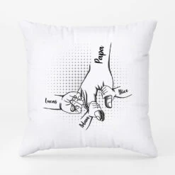 Papa Et Enfants - Cadeau Personnalisé | Coussin Pour Papa Papi