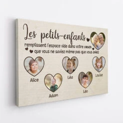 Un Petit-Enfant Remplit L'Espace Vide Dans Votre Cœur - Cadeau Personnalisé | Toile Pour Papi Mamie -Vivelamode Soldes Magasin 0981CFR2 Cadeau Personnalise Toile Vide Coeur Papa Papi Maman Mamie c8984772 2a45 4964 851c 6bdf994591aa