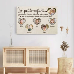 Un Petit-Enfant Remplit L'Espace Vide Dans Votre Cœur - Cadeau Personnalisé | Toile Pour Papi Mamie -Vivelamode Soldes Magasin 0981CFR3 Cadeau Personnalise Toile Vide Coeur Papa Papi Maman Mamie 7ea412c4 df26 40aa 8e2f cafd3e3fe431