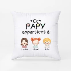 Coussin Ce Papy Appartient À Personnalisé