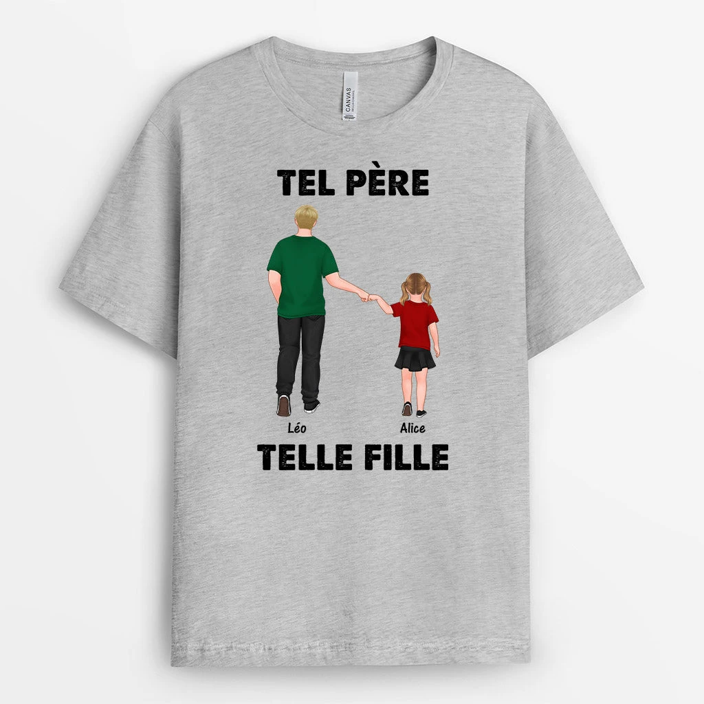Tel Père Tel Fils - T-shirt Personnalisé Papa 2 Tel Père Tel Fils - T-shirt Personnalisé Papa – Image 2