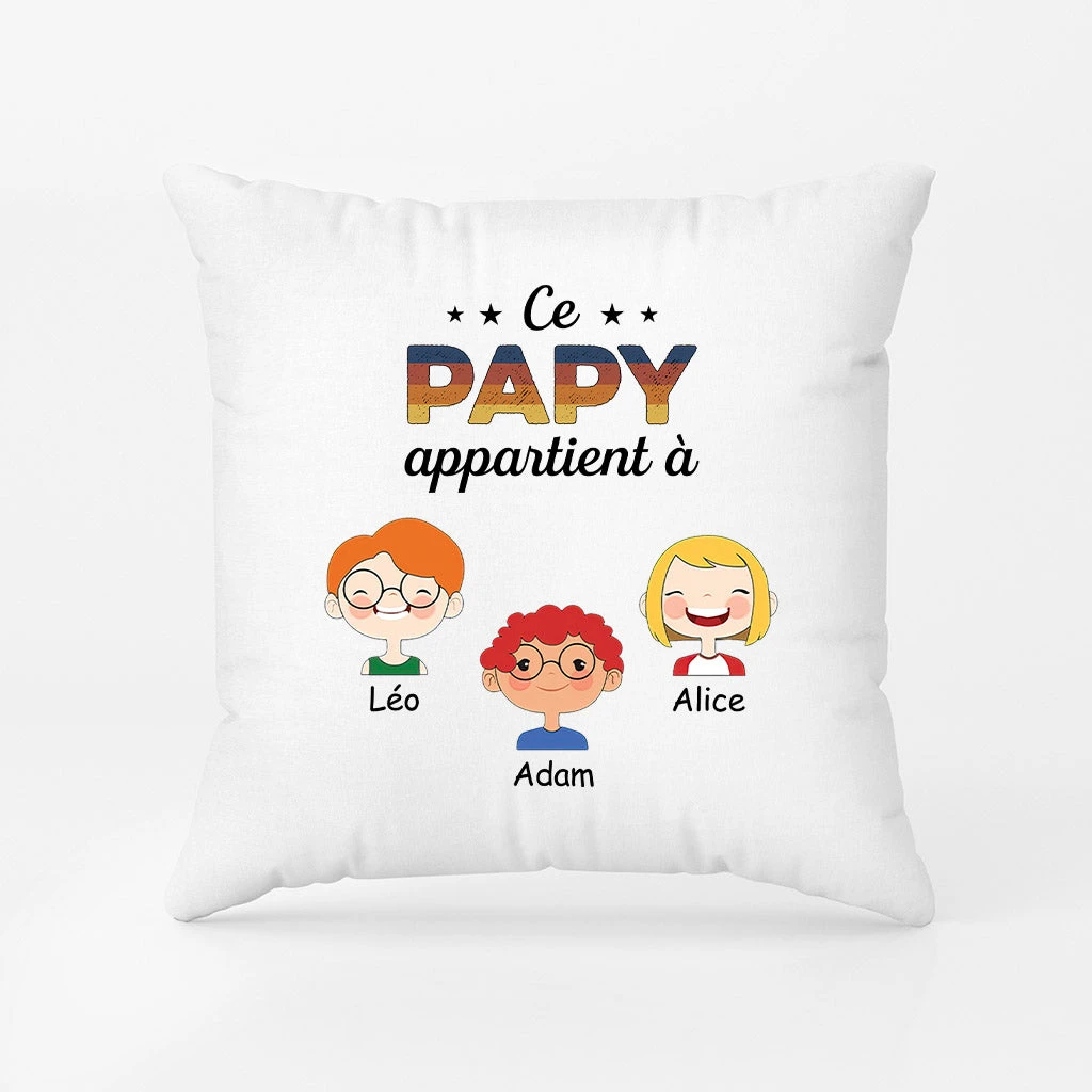 Coussin Ce Papa Appartient À Ses Enfants Personnalisé 2 Coussin Ce Papa Appartient À Ses Enfants Personnalisé – Image 2