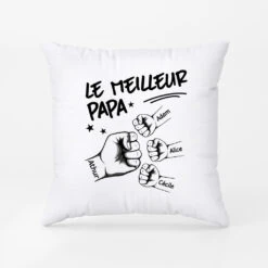 Le Meilleur Papa Papi - Cadeau Personnalisé | Coussin Pour Papa Papy