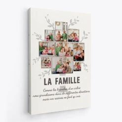 La Famille Comme Des Branches - Cadeau Personnalisé | Toile Pour Famille -Vivelamode Soldes Magasin 1007CFR2 Cadeau Personnalise Toile Arbre Famille