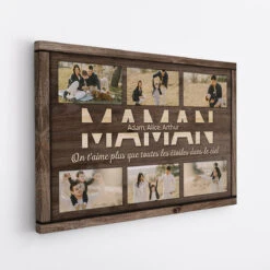 Papa, On T'Aime - Cadeau Personnalisé | Toile Pour Papa Papy -Vivelamode Soldes Magasin 1020CFR2 Cadeau Personnalise Toile Etoiles Papy Papa