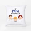 Ce Papa Appartient à - Cadeau Personnalisé | Coussin Pour Papa Papi -Vivelamode Soldes Magasin 1025PFR1 Cadeau Personnalise Coussin Papa Papi