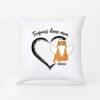 Coussin Toujours Dans Mon Cœur Chat Personnalisé