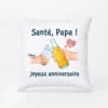 Papa Joyeux Anniversaire - Cadeau Personnalisé | Coussin Pour Papa Papy