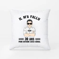 Coussin Il M'a Fallu 70 Ans Personnalisé