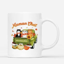 Mug Maman Chat/Papa Chat Automne Personnalisé