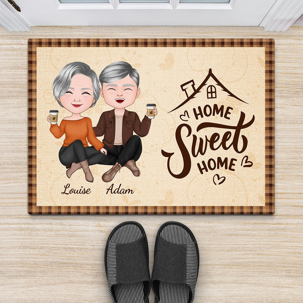 Paillasson Home Sweet Home Automne Personnalisé 2 Paillasson Home Sweet Home Automne Personnalisé – Image 2