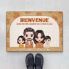 Paillasson Bienvenue Dans Notre Champ De Citrouilles Personnalisé -Vivelamode Soldes Magasin 1217DFR1 Cadeau Personnalise Paillasson Bienvenue Champ Citrouilles Famille