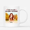 Mug Juste Une Fille/Femme Qui Aime L'automne Personnalisé 4 Mug Juste Une Fille/Femme Qui Aime L'automne Personnalisé -Vivelamode Soldes Magasin 1225MFR1 Cadeau Personnalise Mug Fille Femme Automne Elle