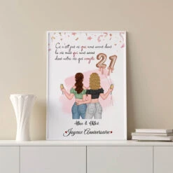 Poster Personnalisé Anniversaire Femme Avec Texte 5 Poster Personnalisé Anniversaire Femme Avec Texte -Vivelamode Soldes Magasin 1240SFR3 poster cest qui nous avons dans notre vie qui compte anniversaire 21 ans personnalise