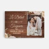 Le Début De Toujours - Cadeau Personnalisé | Toile Pour Couple