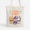 Des Bonbons Ou Un Sort - Tote Bag Halloween Personnalisé Avec Chat