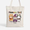Maman Chat Mimi Motif Halloween - Cadeau Personnalisé | Tote Bag Pour Amoureux Des Animaux