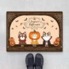 Joyeux Halloween - Cadeau Personnalisé | Paillasson Pour Amoureux Des Animaux