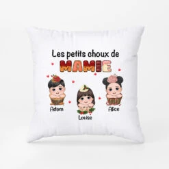 Vivelamode Soldes Magasin -Vivelamode Soldes Magasin 1396PFR2 coussin les petits choux de maman personnalise