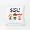 Coussin La Bande À Papa Avec Ses Enfants Personnalisé