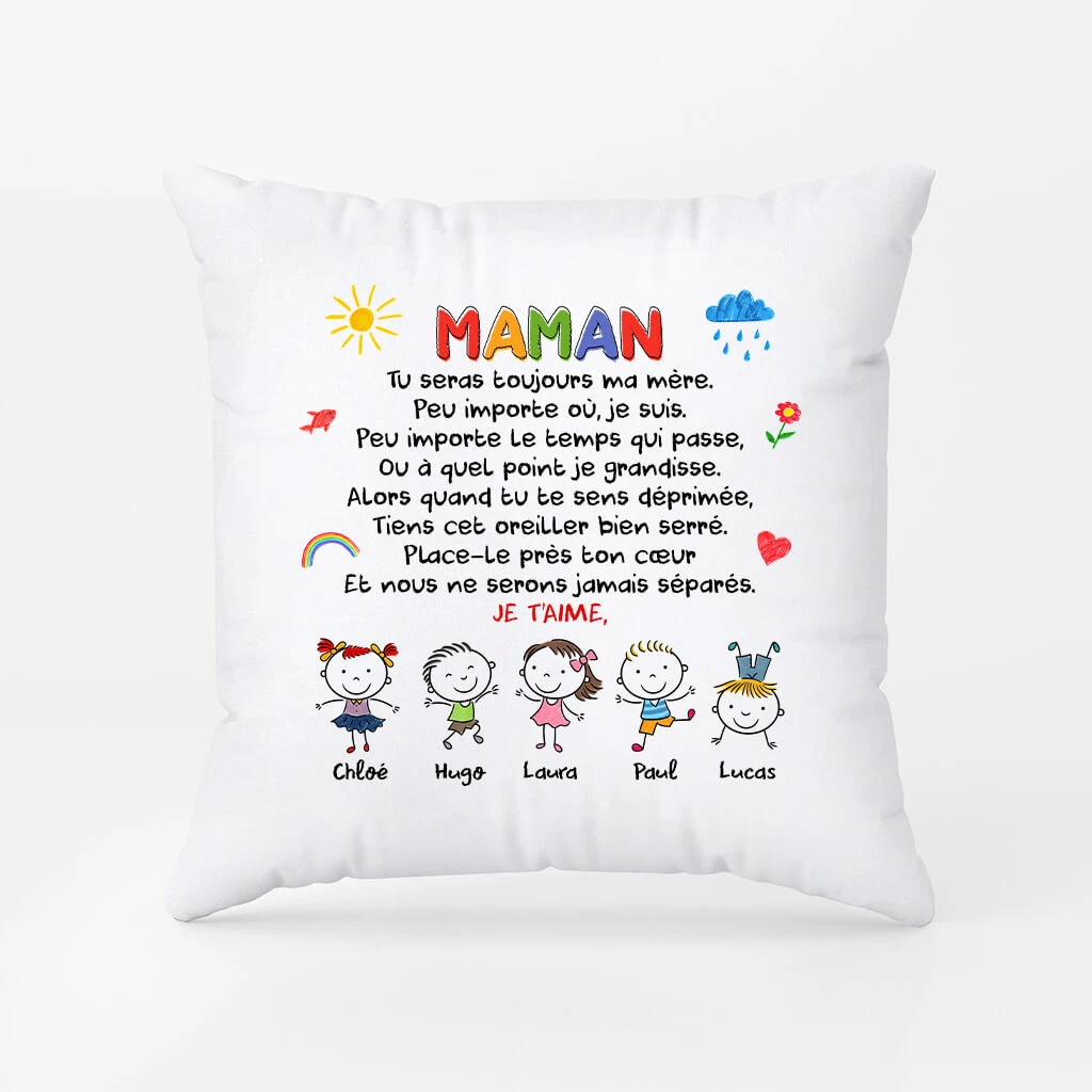 Cadeau Pour Grand-mère Doodle - Cadeau Personnalisé | Coussin Pour Femme 2 Cadeau Pour Grand-mère Doodle - Cadeau Personnalisé | Coussin Pour Femme – Image 2